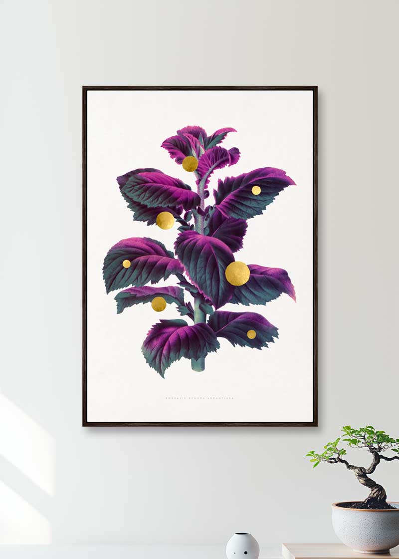Gold Dots Borealis Tree Hover Frame