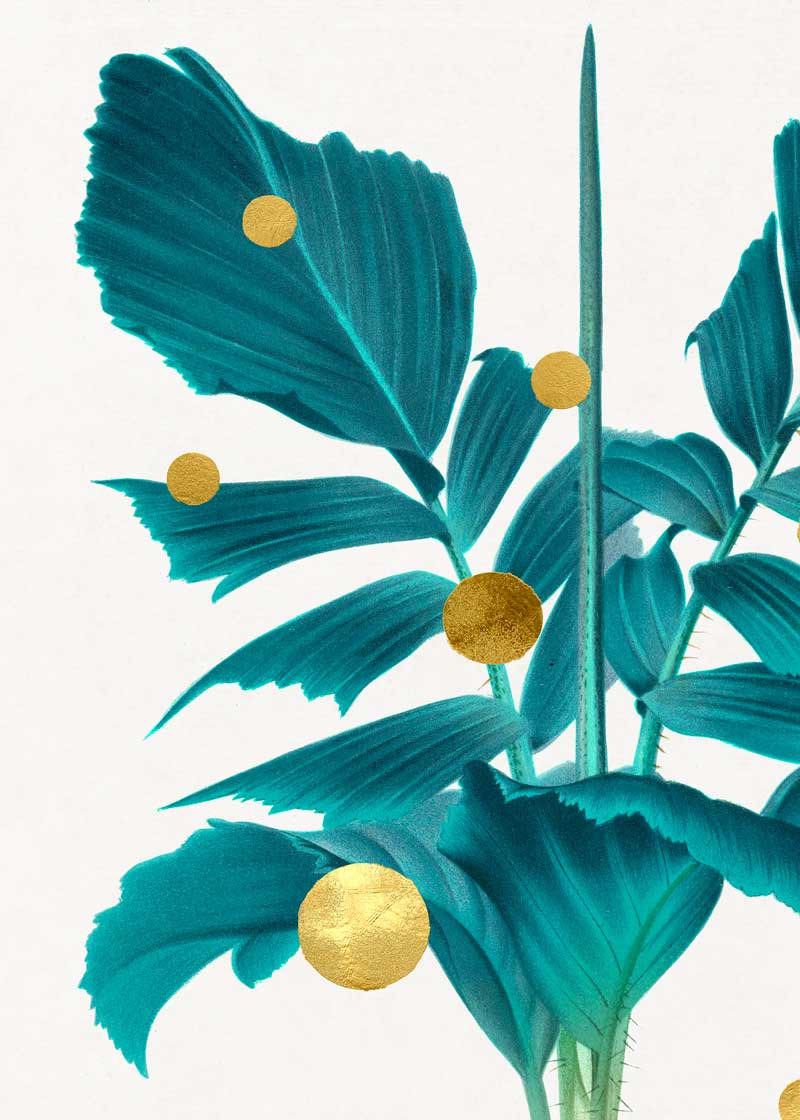 Gold Dots Moonlight Tree Paper