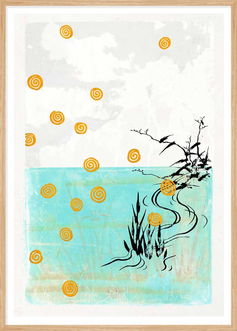 Abstract & Organic 2 – eksklusivt giclée-kunsttryk af Peter Stoltze, trykt på Hahnemühle