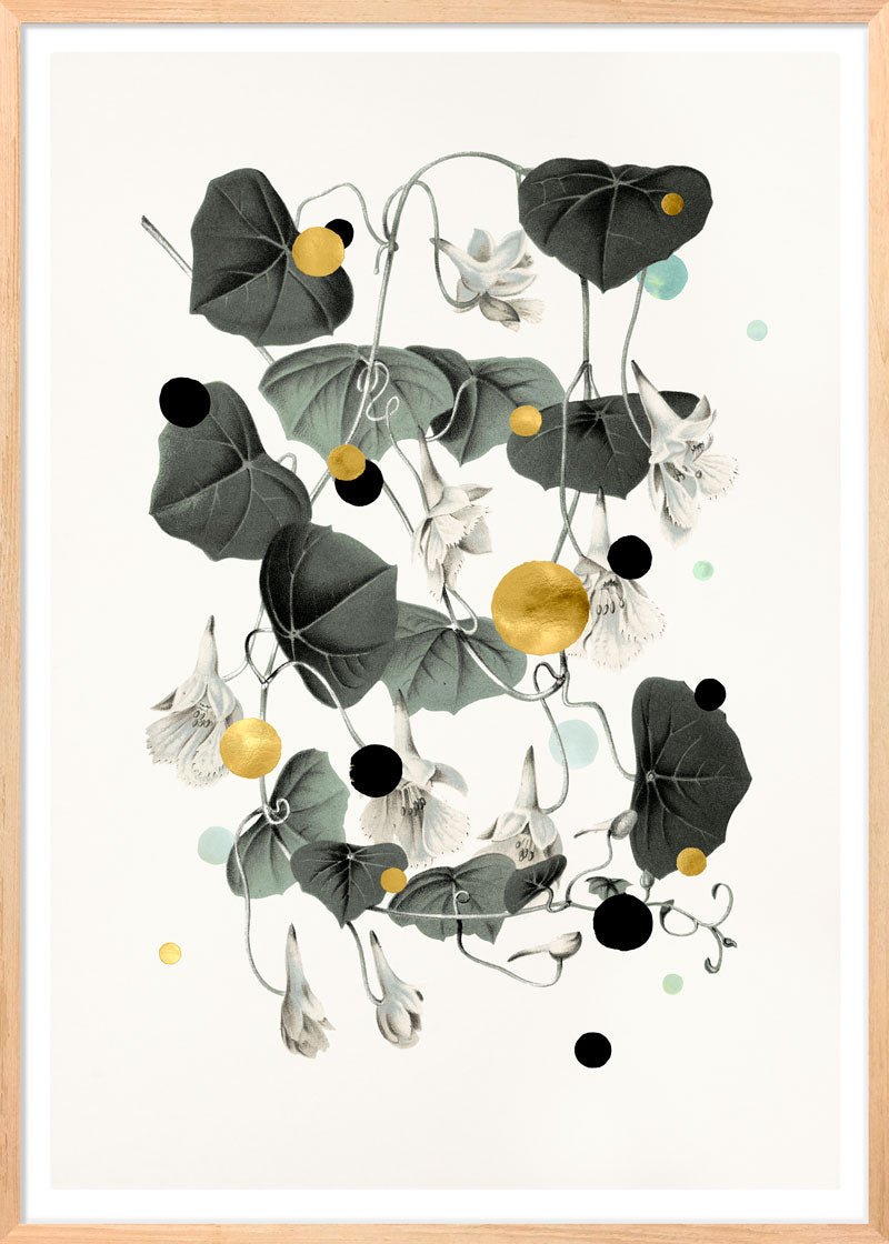 Rain May Ask to Drop – Eksklusivt giclée-print på Fabriano-papir med håndforædlede detaljer.