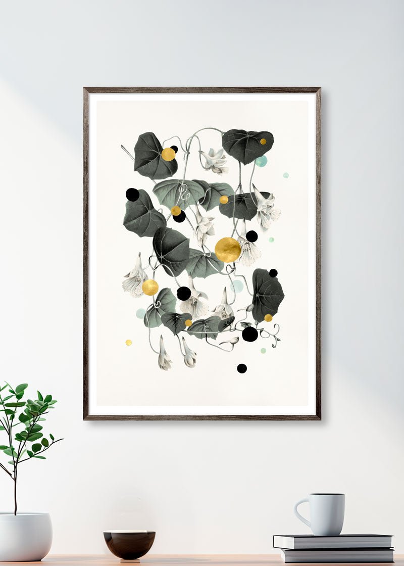 Rain May Ask to Drop – Eksklusivt giclée-print på Fabriano-papir med håndforædlede detaljer.