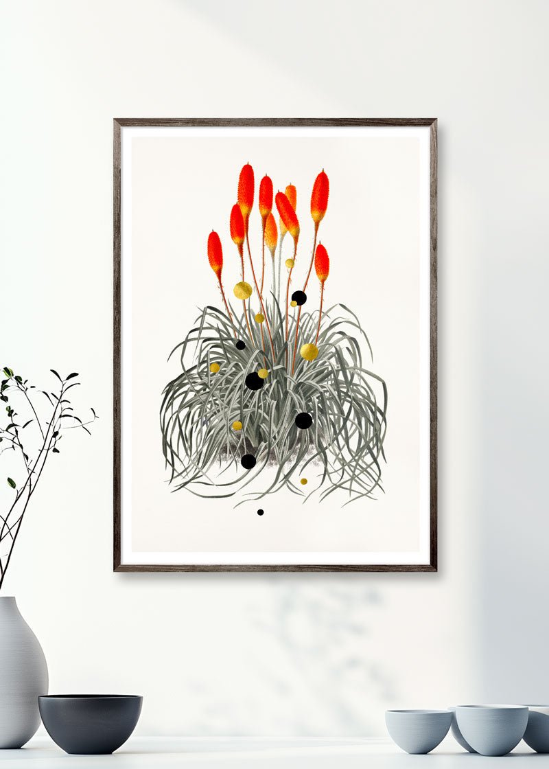 Tritoma Liftoff Paper – Giclée-print på Fabriano-papir med håndlagte detaljer.