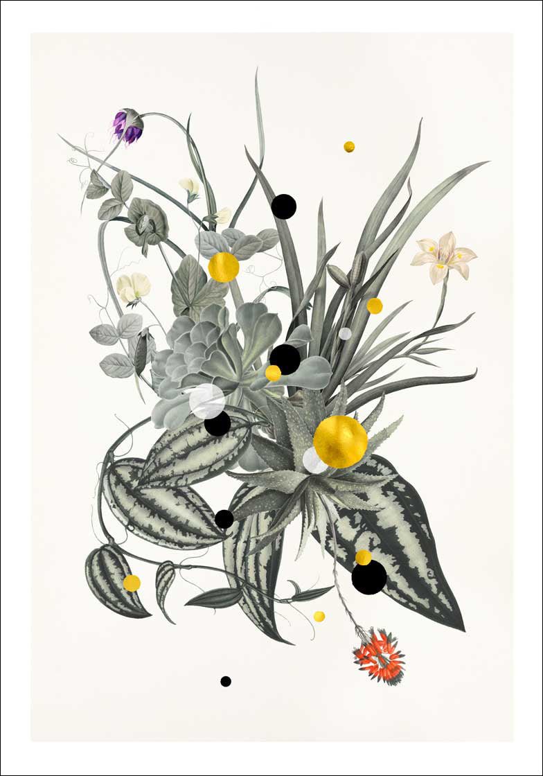 Bouquet Hespera Paper – Eksklusivt giclée-print på Fabriano-papir med håndforædlede detaljer