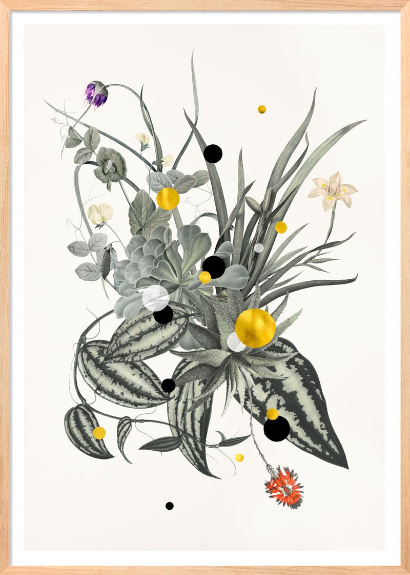Bouquet Hespera Paper – Eksklusivt giclée-print på Fabriano-papir med håndforædlede detaljer