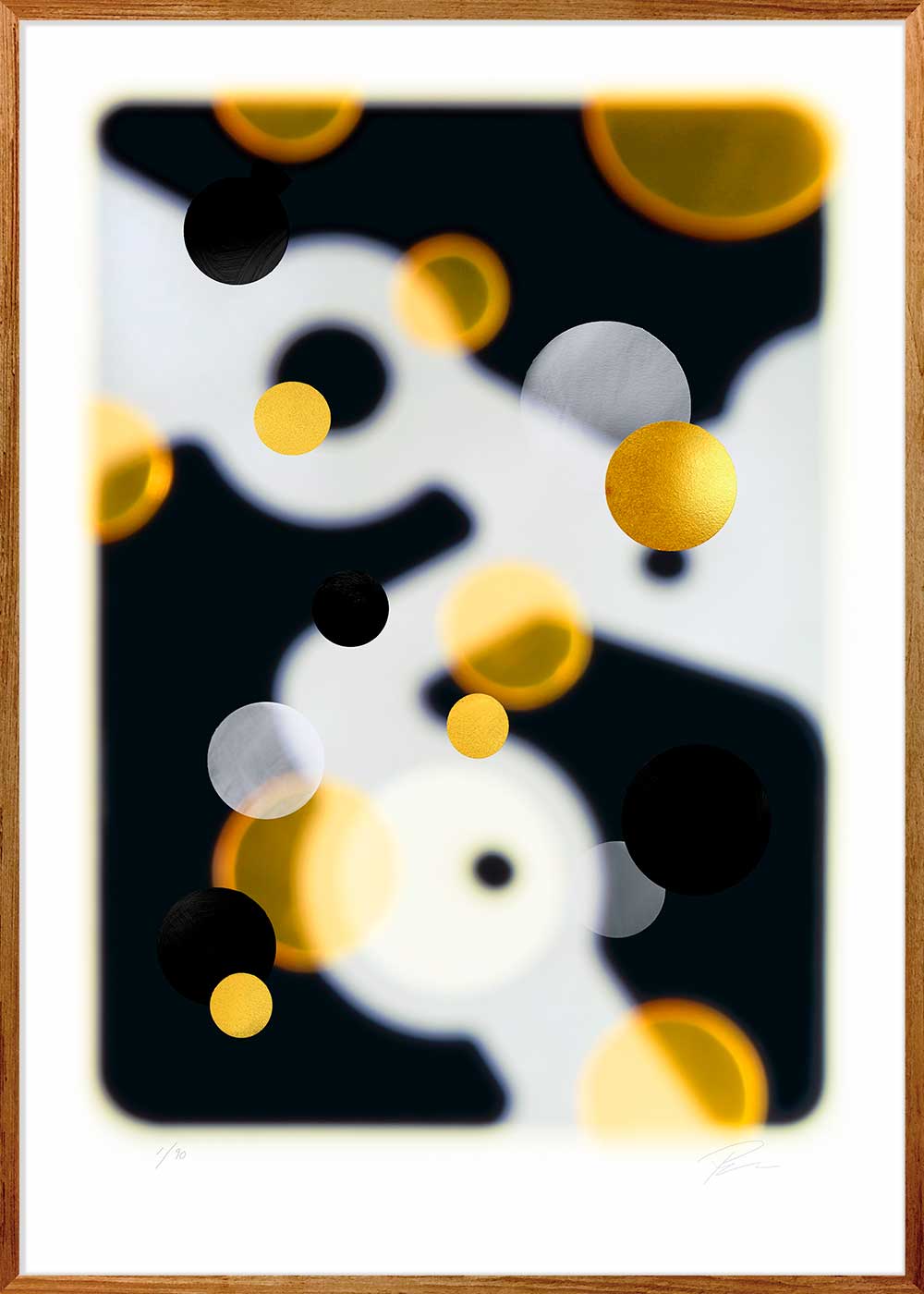 Relations In/off·forms 1 – Limited edition giclée-print på Fabriano-papir, håndforædlet med mixed media.