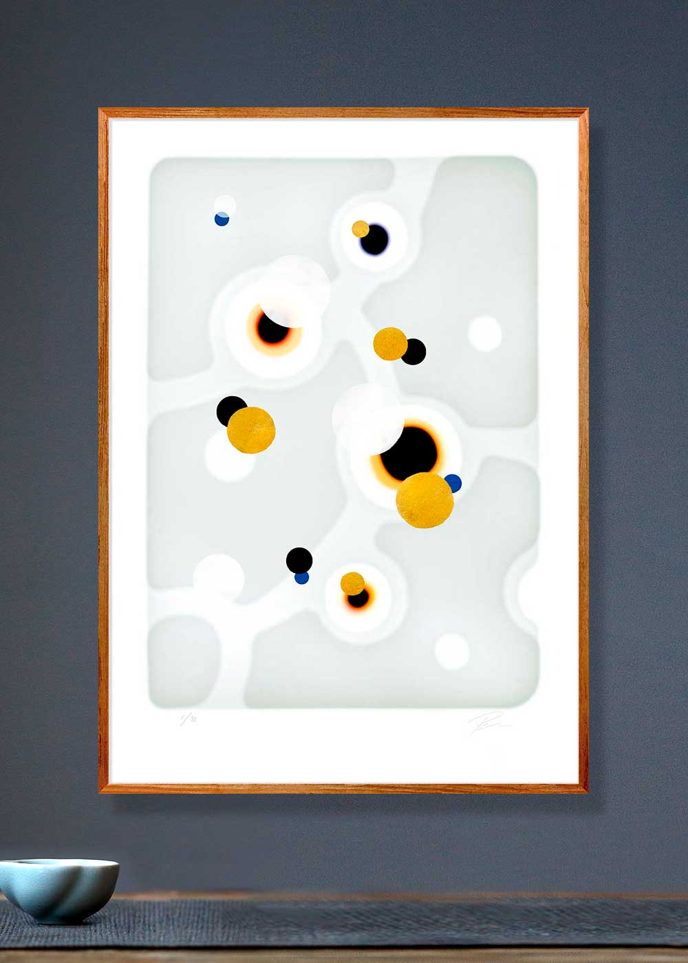 Relations In/off·forms 6 – Giclée-print på Fabriano-papir, håndforædlet med mixed media.