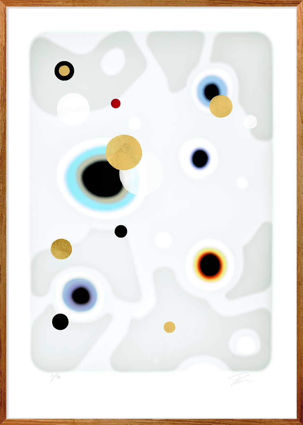 Relations In/off·forms 7 – Eksklusivt giclée-print på Fabriano-papir, håndforædlet med mixed media.
