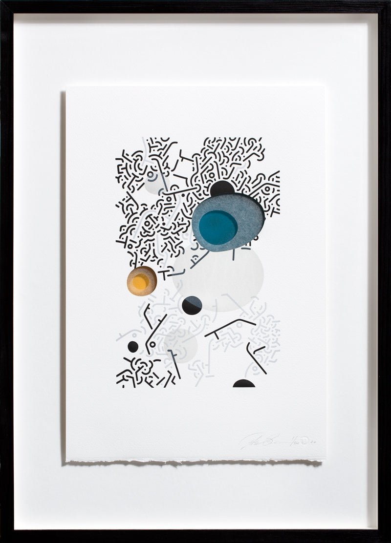 Metastable Assumptions 4 – limited edition kunsttryk, håndtrykt på vintage Korrex-presse