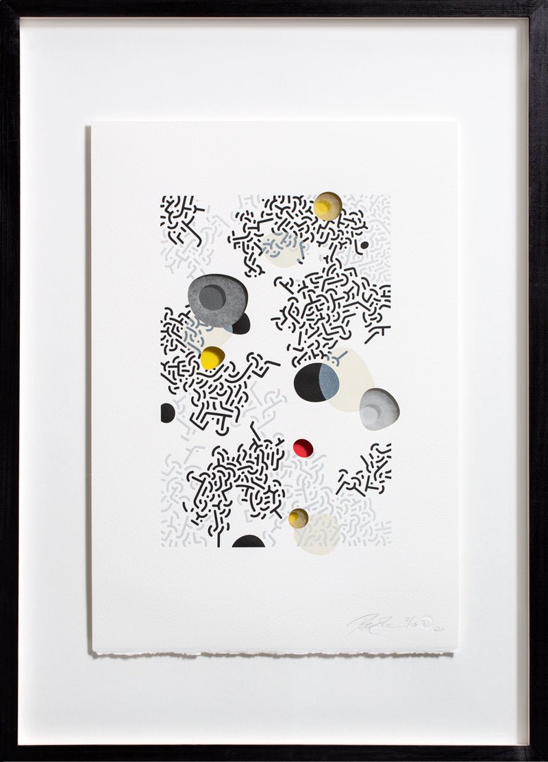 Metastable Assumptions 6 – limited edition kunsttryk, håndtrykt på vintage Korrex-presse
