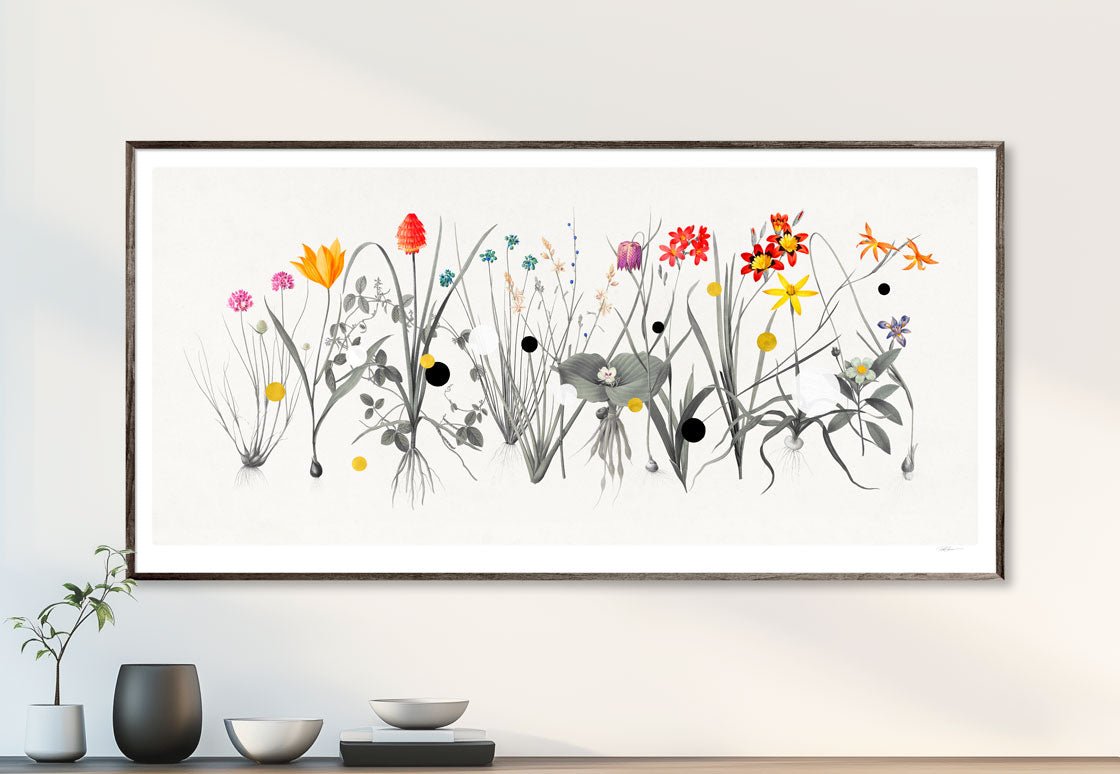 Hesperides Field Paper – Giclée-print på 250 g Fabriano-papir med håndlagte detaljer i 24K bladguld