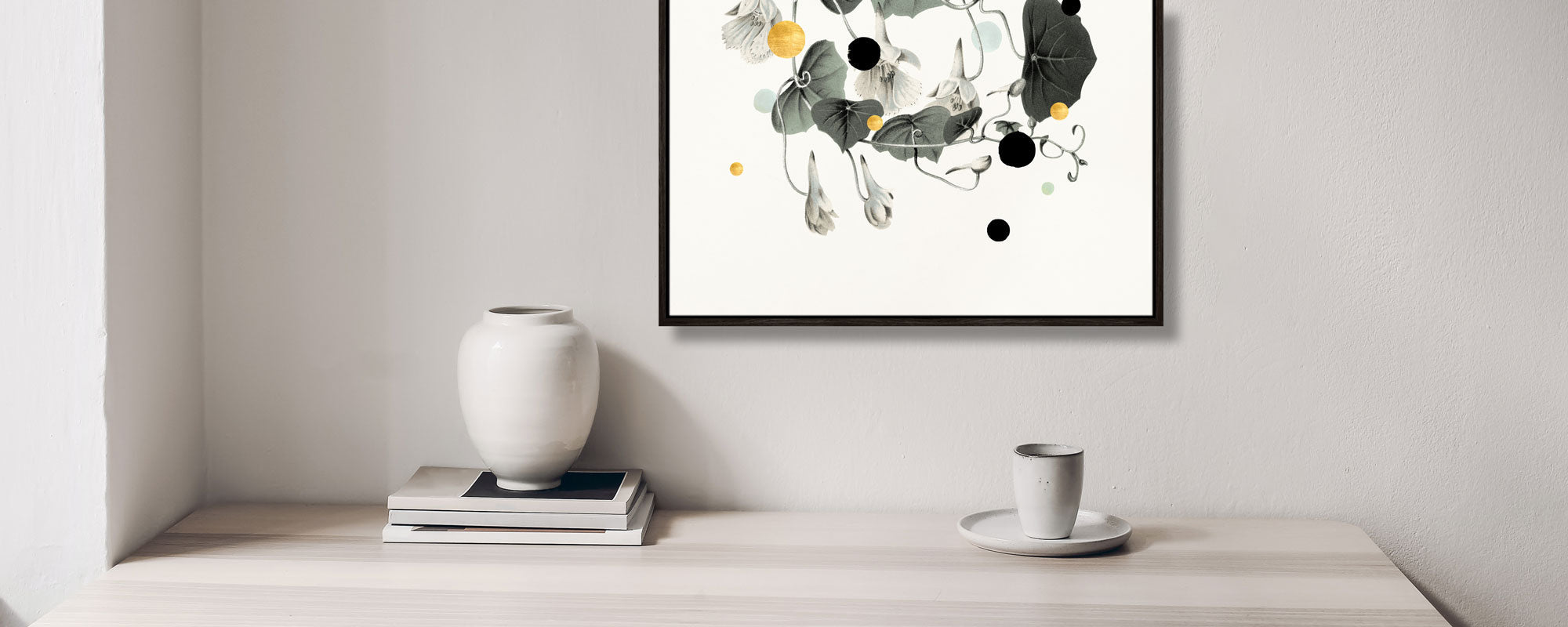 Kunst til hjemmekontor versus stue i harmoni