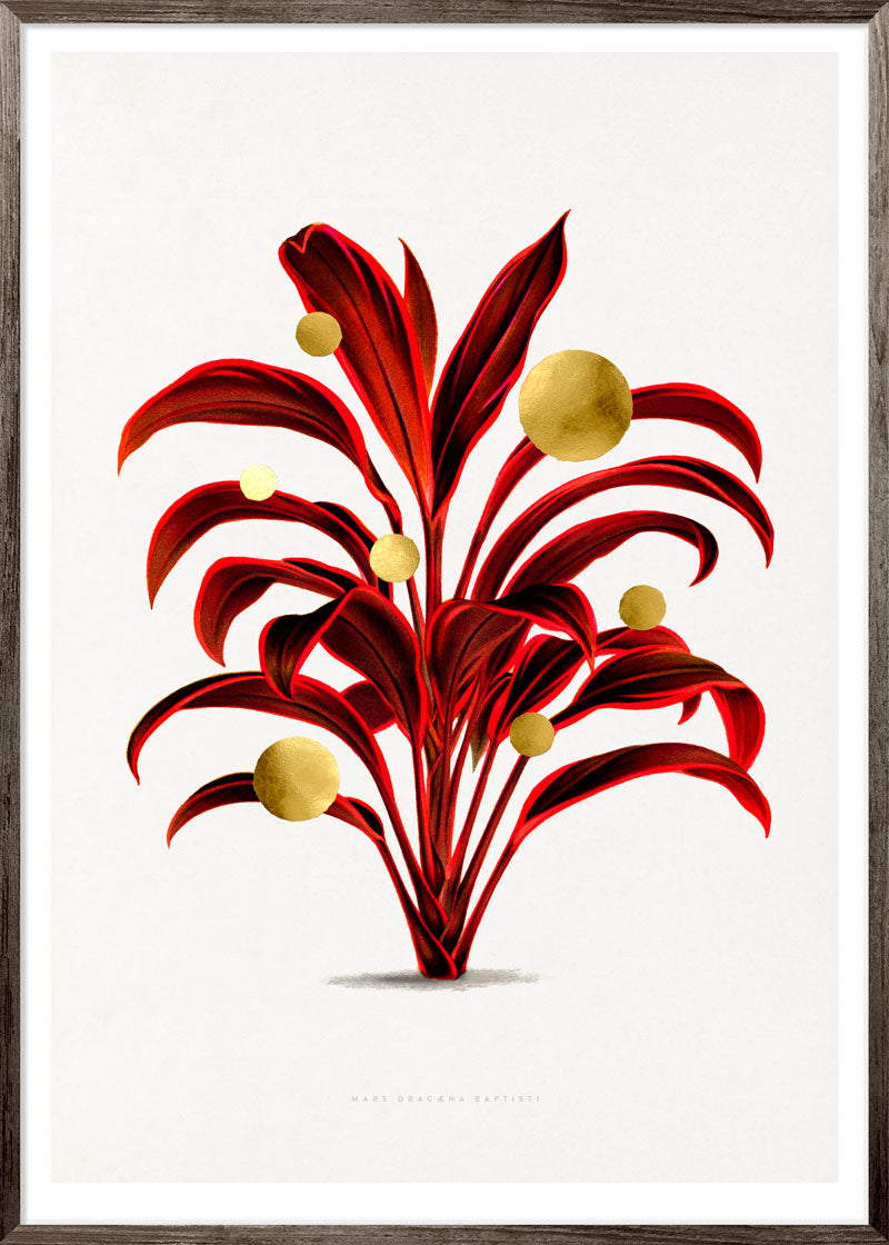Gold Dots Mars Tree Paper
