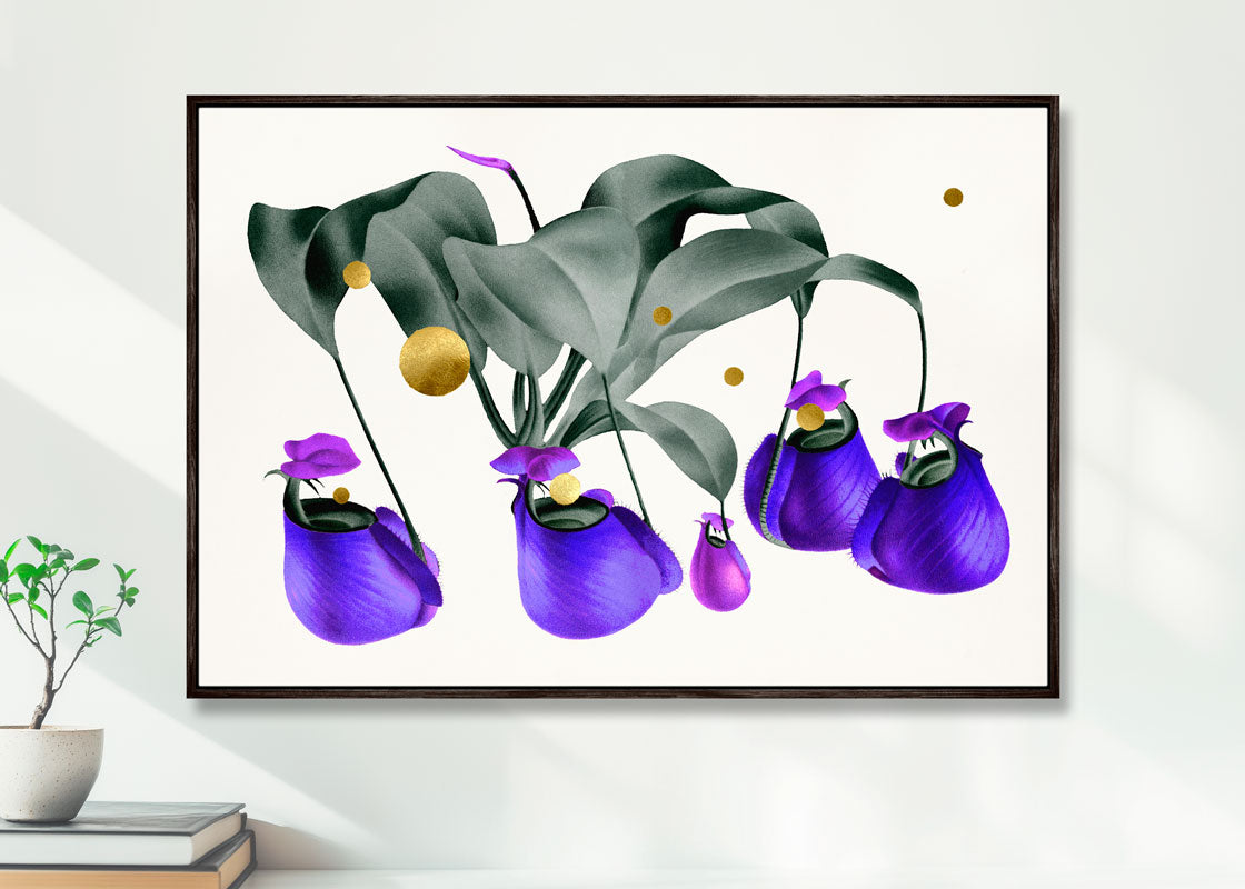 Gold Dots Tiger Lily Hover Frame