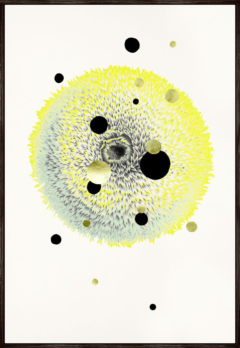 Gold Dots Tiger Lily Hover Frame