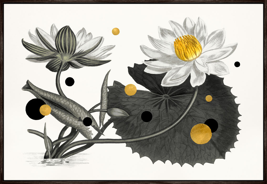 Gold Dots Tiger Lily Hover Frame