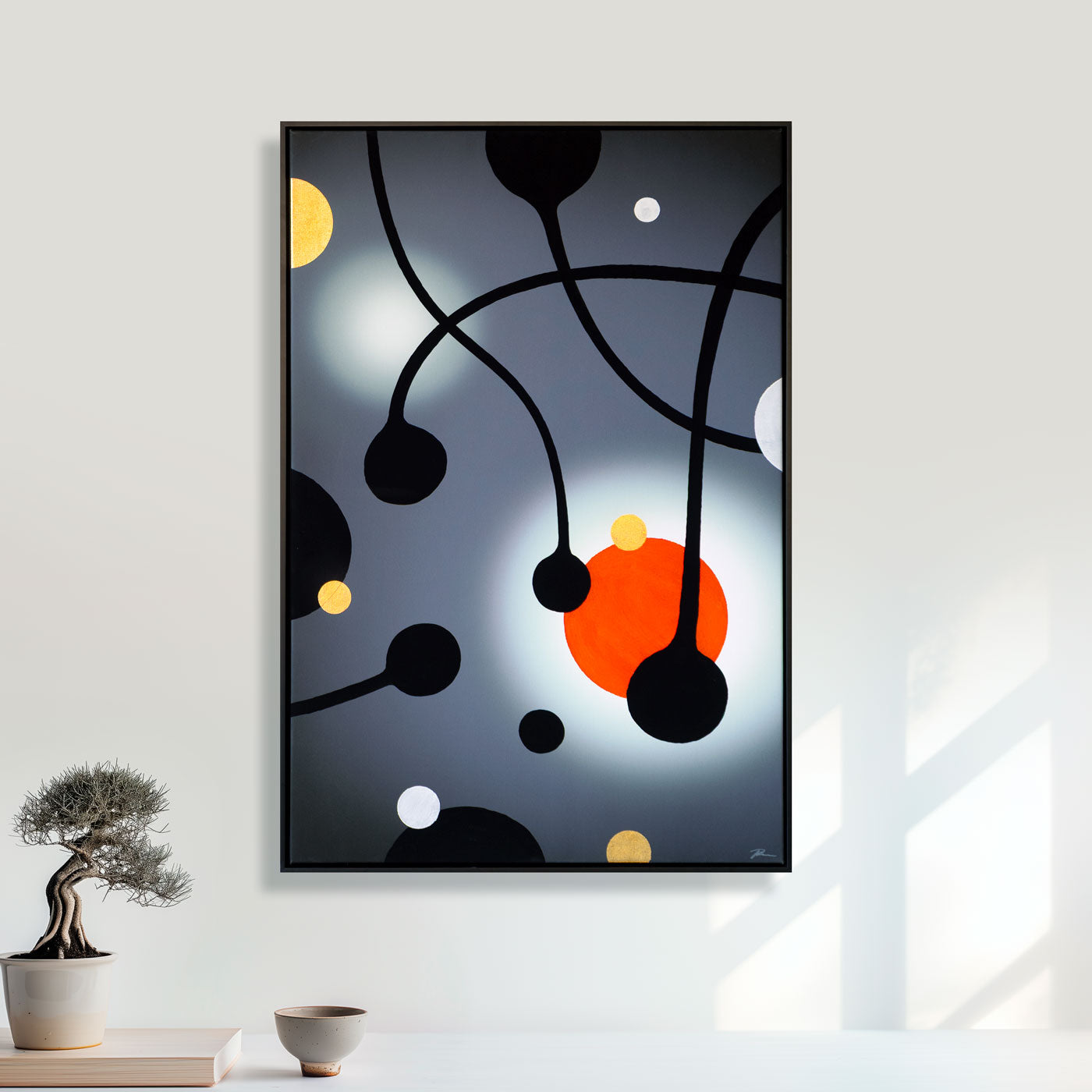 Gold Dots Tiger Lily Hover Frame