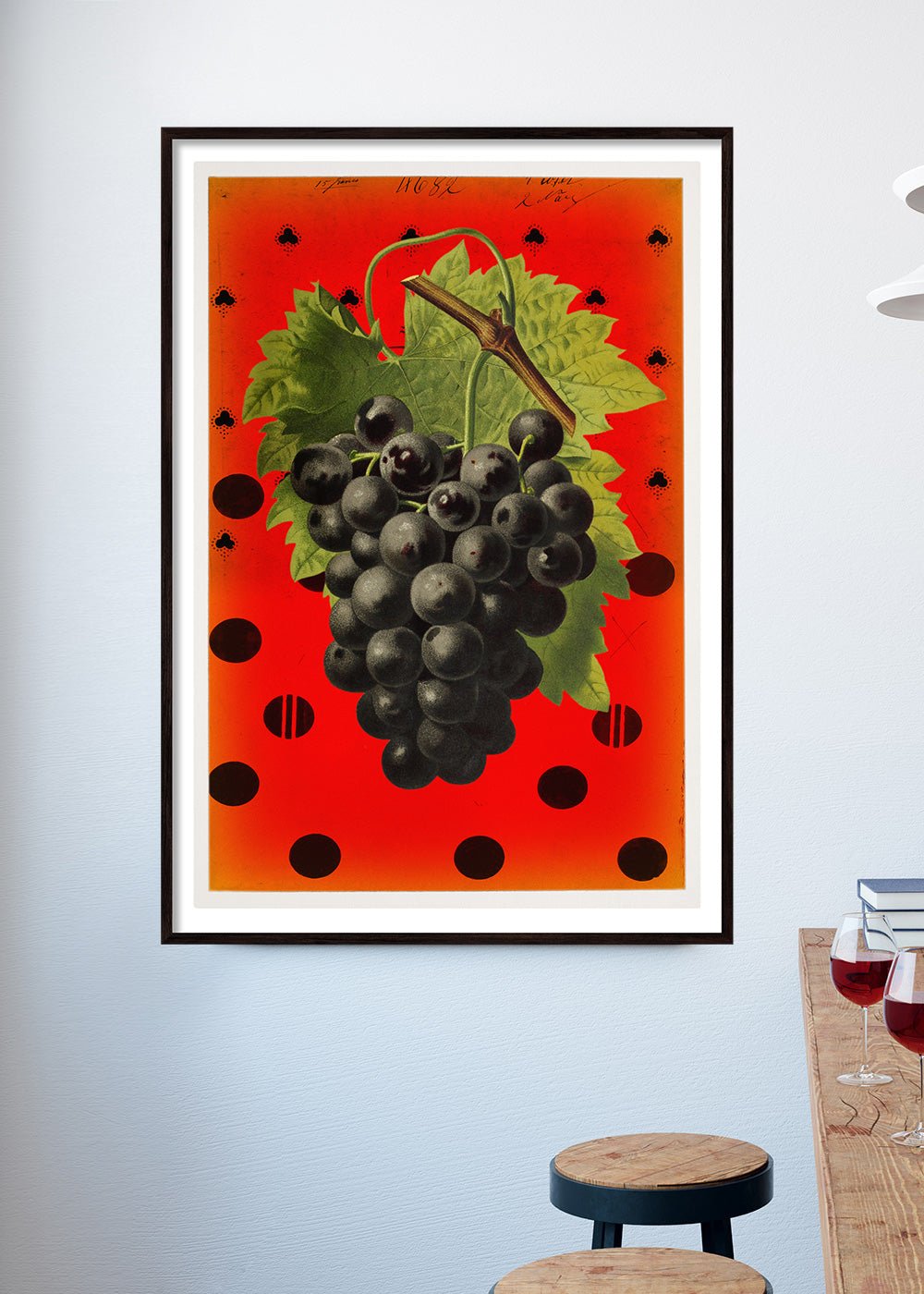 Grape and Polka Dots